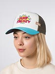 Бейсболка COASTAL арт. HFT Surf Frenzy (голубой / белый)